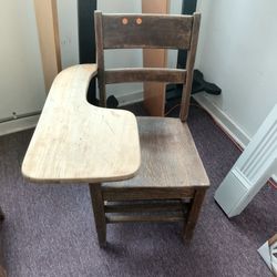 Old Wooden School Desk Needs To Be Refinished 25 Dollars Pick Up Saturday Or Sunday