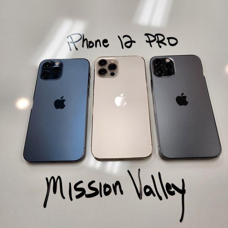 iPhone 12 PRO 128GB Unlocked | Mission Valley Store | w/ Warranty 