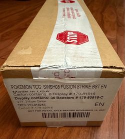 Pokemon Fusion Strike Booster Box Case