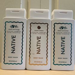 Native Body Wash (3 For $18)