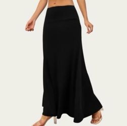 MERONA • Black Maxi Skirt XXL