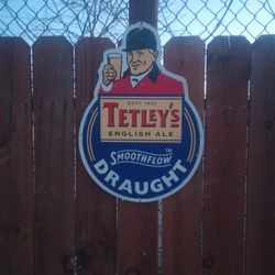 Tetleys  English Ale Sign