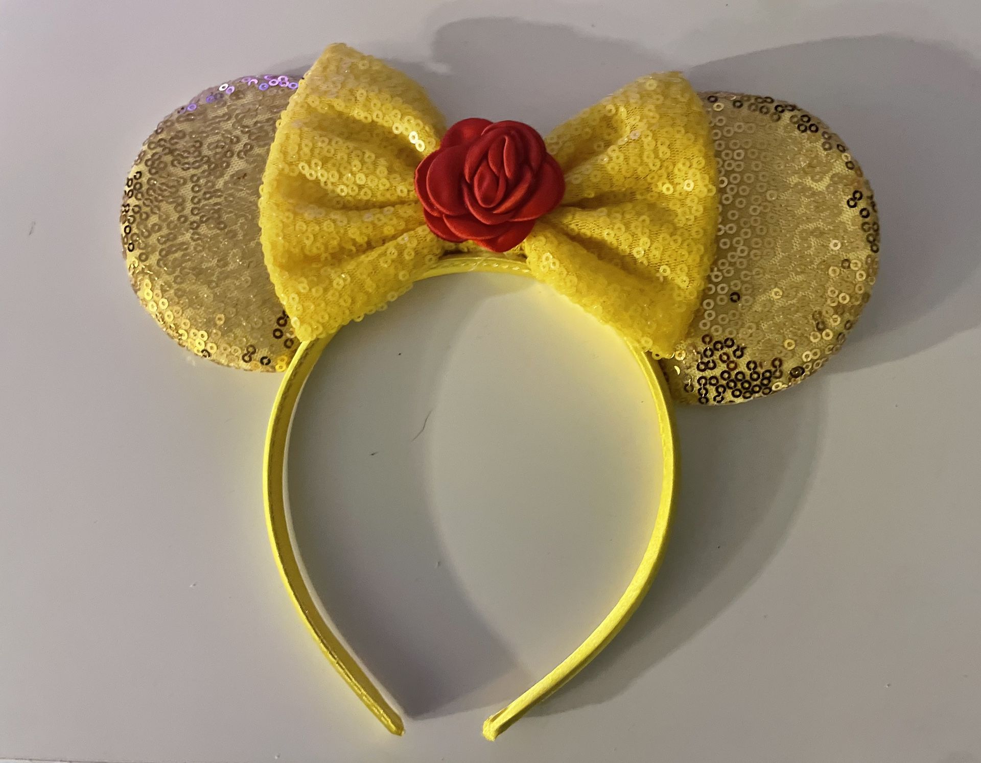 Yellow Disney Mickey Mouse Ears Headband Beauty & Beast
