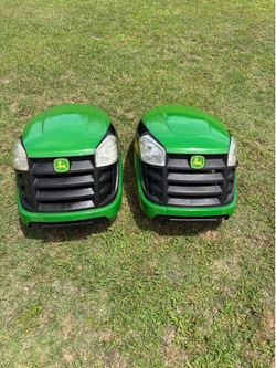 (2) John Deere Lawnmower Hoods (E100 & D105)