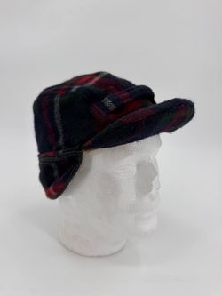 Vintage Polo by Ralph Lauren Wool Ear Flap Hunting Cap Plaid L/XL USA Style