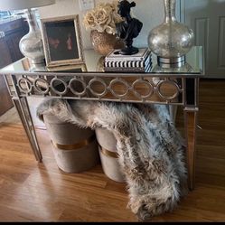 Z Gallerie Sophie Mirrored Sofa Table