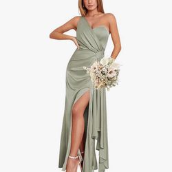 Sage Green Bridesmaid/ Prom/ Wedding/ Party Dress