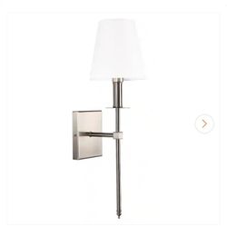 SATIN NICKEL WALL LIGHT SCONCE SILVER/GOLD / BLACK 