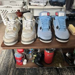 Air Jordan Retro 4 Bundle Unc Blue,Photon Dust