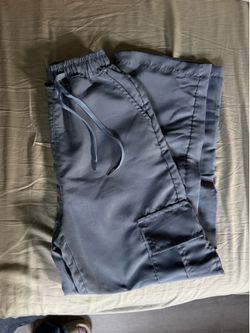 Dusty blue cargo pants