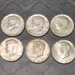 10 - Kennedy Half Dollars 