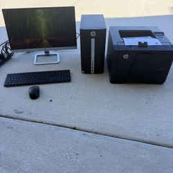 HP Pavilion Desktop 510-p026 HP 22ES And HP LaserJet Pro 400 M401n