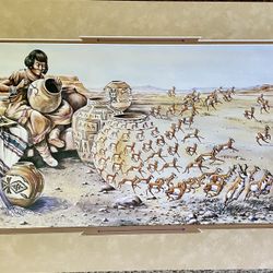 Western Permutation/ Robert Kercher Original Framed Lithoprint