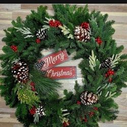 **NEW** Christmas Decor Wreaths, Swags, Trees. Handcrafted