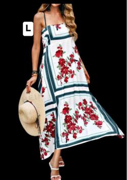 New women’s Floral Maxi Dress Size Large