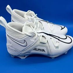 BRAND NEW  Nike Alpha Menace Pro 3 Football Cleats White Black Sizes  9.5, 11.5