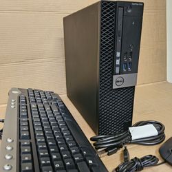 Dell OptiPlex 7050 SFF PC, Intel Quad Core i7-6700 CPU Up To 4.0GHz, 16GB, 256GB SSD, 500GB HDD 10 Pro 64 Bit, C-port, DVD, FAST COMPUTER PC 