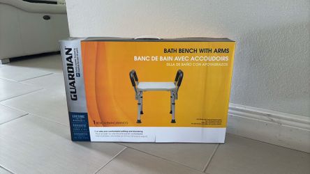 New guardian bath/shower chair bench with arms