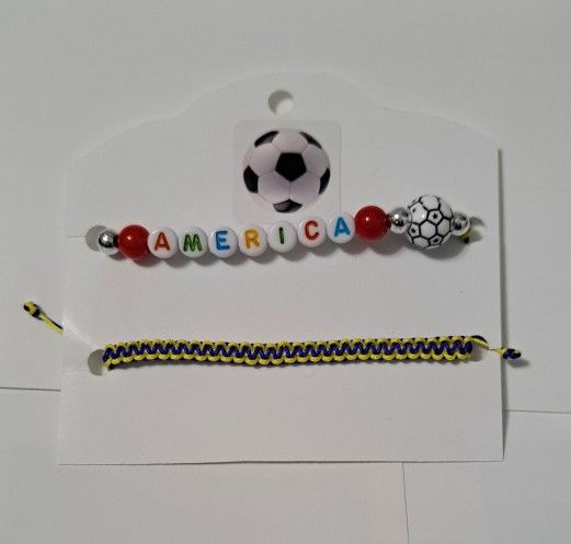 Club AMERICA set De 2 Pulseras.