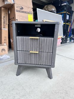 Nightstand with Charging Station
