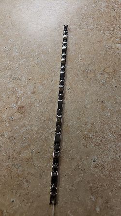 Stainless Steel and 18k Yellow Gold Bracelet