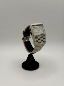 Vintage Casio Calculator Watch White