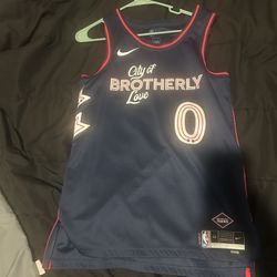 Nike NBA Philadelphia 76ers Tyrese Maxey City Edition Swingman Jersey Size 44