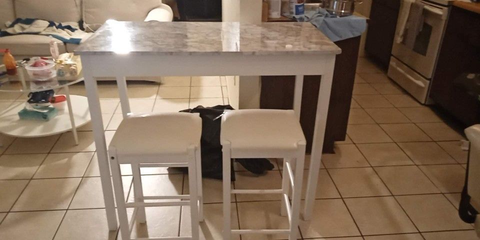 Table And 2 Stools