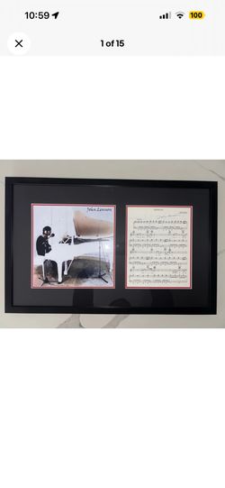 John Lennon, Beatles, Signed Sheet Music - “Imagine”. Possibly The Most Famous Song Of All Time. COA Too.     