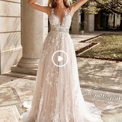 Glamora Wedding Dress Lace Size 12