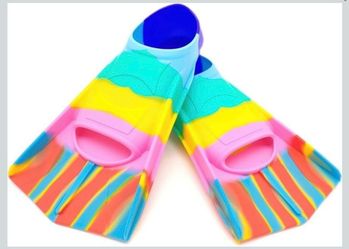 Kids Swim Fins, Comfortable Silicone Flippers for Swimming and Diving, Size Suitable Beginners Kids Girls Boys Adults Retails $31.99