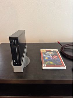 Nintendo Wii Console (black) Bundle - with Mario Galaxy