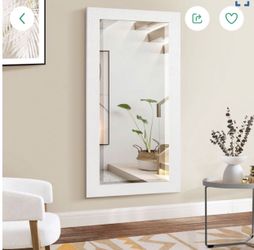Full Length Standing Floor Mirror , Full Body Wall Mirror With Mosaic Frame