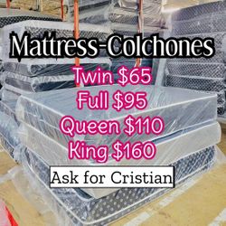 New Mattresses  Twin mattress Full mattress Queen mattress  King mattress  Colchones nuevos  Beds 