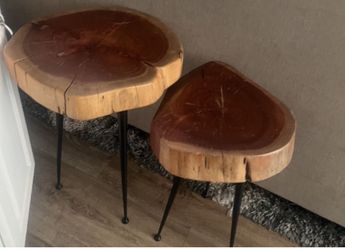 Wooden stools small & medium size both for $40