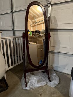 For Sale Beautiful Floor Mirror/Standing mirror/tilting oval full length mirror
