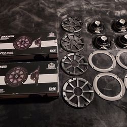 Kicker 6.5" Coaxial Powersport Neo Speakers 2-Ohm