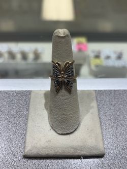 10K Ladies Butterfly Ring