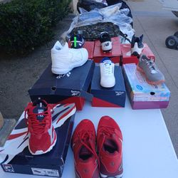 Shoes women pants and backpacks