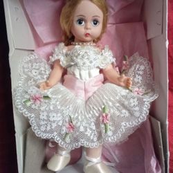 Vintage Madame Alexander Ballerina Doll - Beautiful Blonde in Pink Tutu & Pearls, Original Box! $65