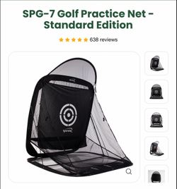 Spornia SPG-7 Golf Practice Net with Fiberbuilt Hitting Mat