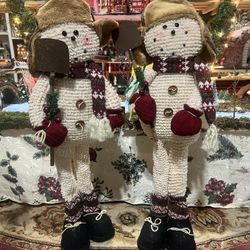 Mr And Mrs Snow Man 