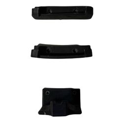 PS4 Black Plastic Mounting Brackets Set of 3