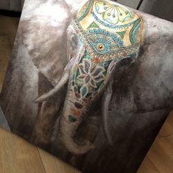 Canvas Art Work - Elephant