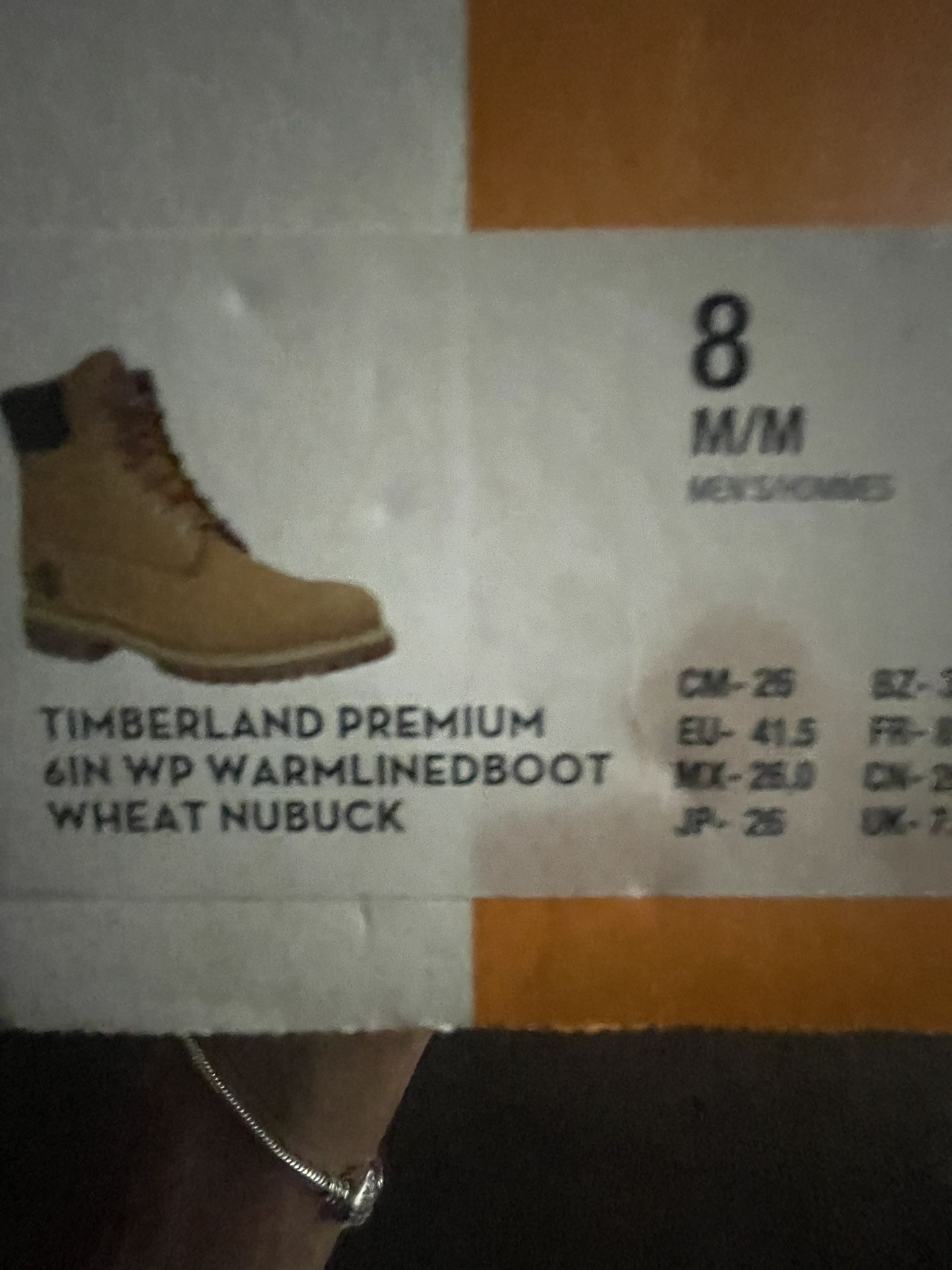 Timberlands size 8 in men