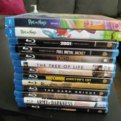 Blu Ray DVDs  $5 Each