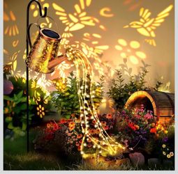 Solar Watering Can Lantern for Outside, Hanging Gift Large Decorative Lantern, Gardening Birthday Gift for Mom Women Grandma, Yard Porch Patio Backyar