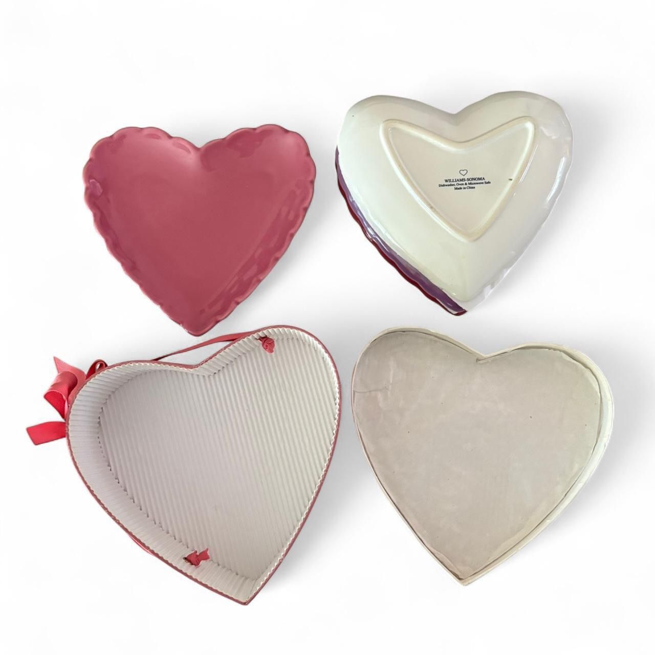 Heart shaped plate set