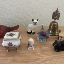 Vintage Miniature Figures & Bell From $1 To $5 Each 