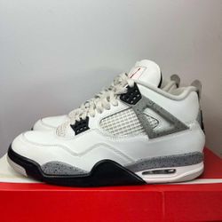 Jordan 4 White Cement 